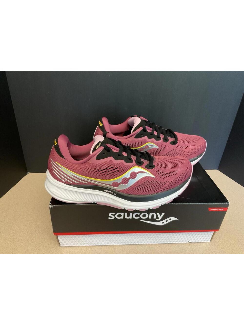 New! Womens Saucony Ride 14 Quartz/Vizigold Running Shoes. Size 7.5. Awesome!